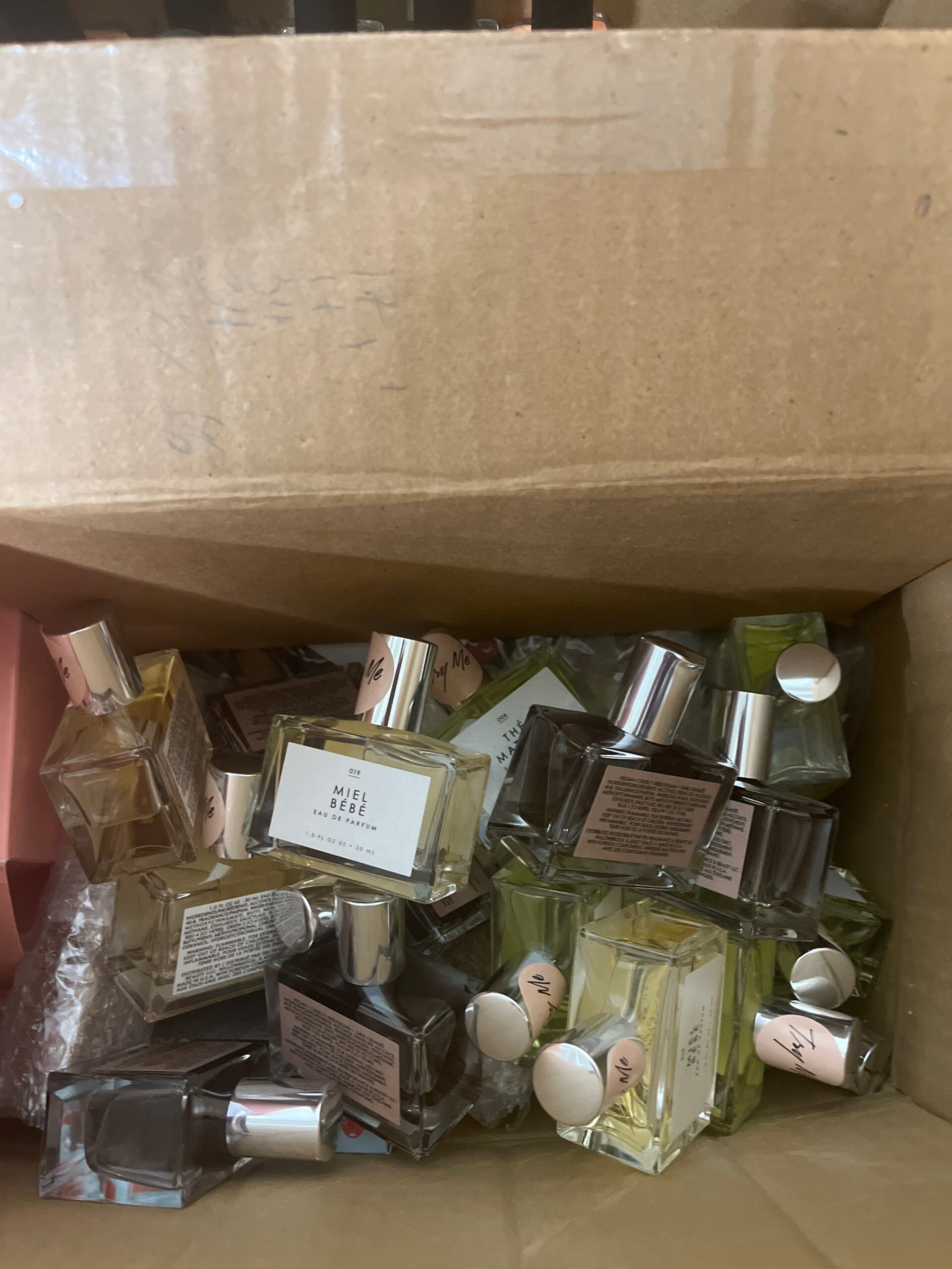 Retail pallets organized for bulk pickup