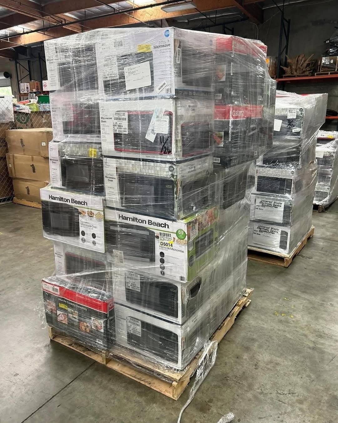 Mixed electronic goods ready for resale