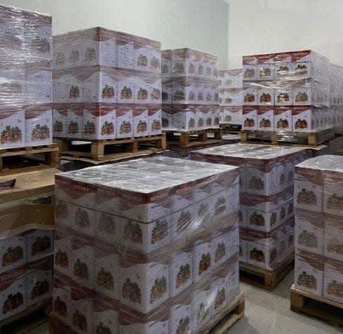 Household goods pallet ready for resale