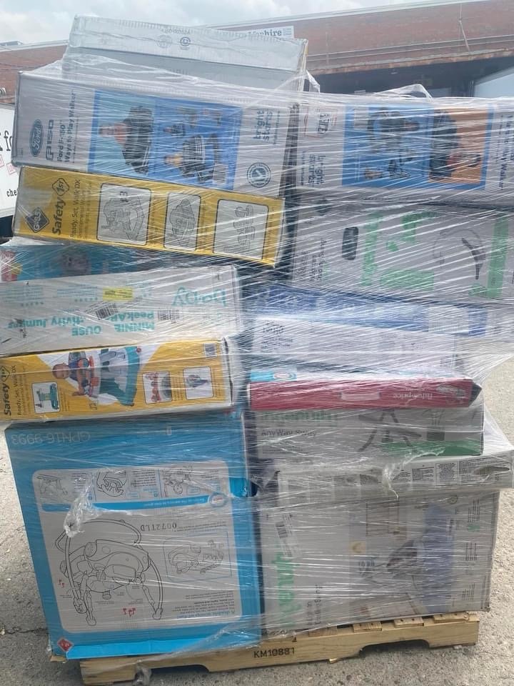 Mixed product cartons ready for freight shipping