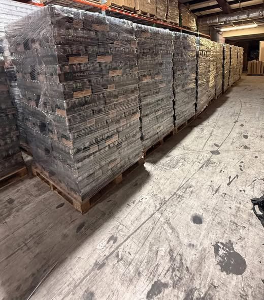 Mixed wholesale products packed in shipping boxes