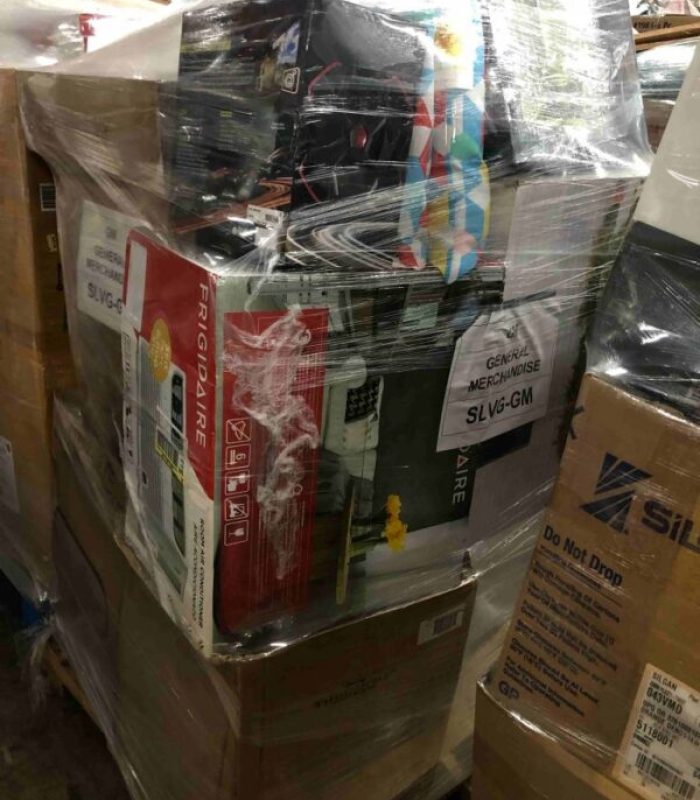 General merchandise pallets.